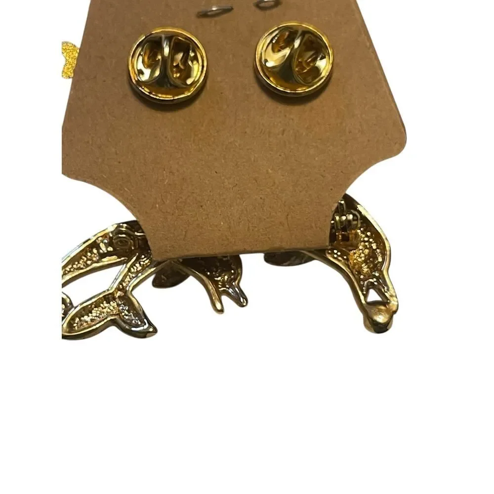Cute set of dolphin pins and brooch